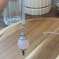 Rose quartz Pendulum , Dowsing Crystal ,Reiki  crystal