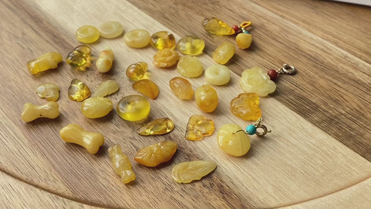 Natural Blood Amber, Baltic Amber,White Yellow Amber,Honey Amber Necklace Pendant