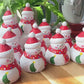 Hand Sculpture Basswood painting Faceted happy smiling Snowma home dectoration ornament