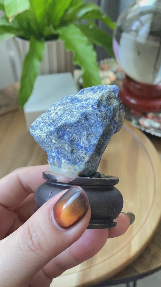 Natural  Lapis Lazuli Raw stone, gemstone selfcare, healing crystal stone ornament