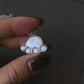 Sri Lanka Natural Moonstone blue Fire illuminate Labradorite Cat Paw Sterling silver pendant with leather necklace
