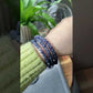 Natural Genuine Cordierite Iolite Round Bead Bracelet for Men Women Meditation Weight lose Gemstone