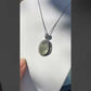 Libyan Desert Glass Pendant - Sterling Silver Healing Crystal Necklace for Energy Protection