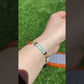 18K Gold plate Multiple Color Natural Jade Link Bracelet,gift for her,gift for MOM