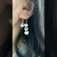 super cute Natural freshwater pearls panda painting drop dangle earrings,gift for her