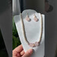 Natural AAA high quality Rose quartz cuty puffy heart shape drop dangle earring,Handmade Earring,Made in California