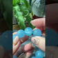 AAAA Natural Rare High Grade Aquamarine smoothie Round Gemstone Bead Bracelet,lovely Blue,handmade Bracelet