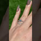 Brilliant cut Moissanite 0.5 CT. certified sterling silver rhombic diamond shape Moissanite ring,gift for her,anniversary gift