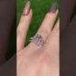 Brilliant cut Moissanite 0.5 CT. certified sterling silver Star surround Heart crown Moissanite ring,gift for her,anniversary gift