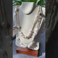 Natural Freshwater pearls baroque stone lotus ins style handmade Necklace, gift for her