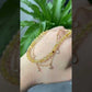 wealthy and Protect Natural Gold Titanium crystal,Golden Rutilated Quartz, 14K gold filled zircon crystal double wrap Bracelet, Valentine's gift