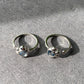 Natural High Clear Grade Heart Shape Blue Topaz Cat paw sterling silver open Ring, Adjustable Ring