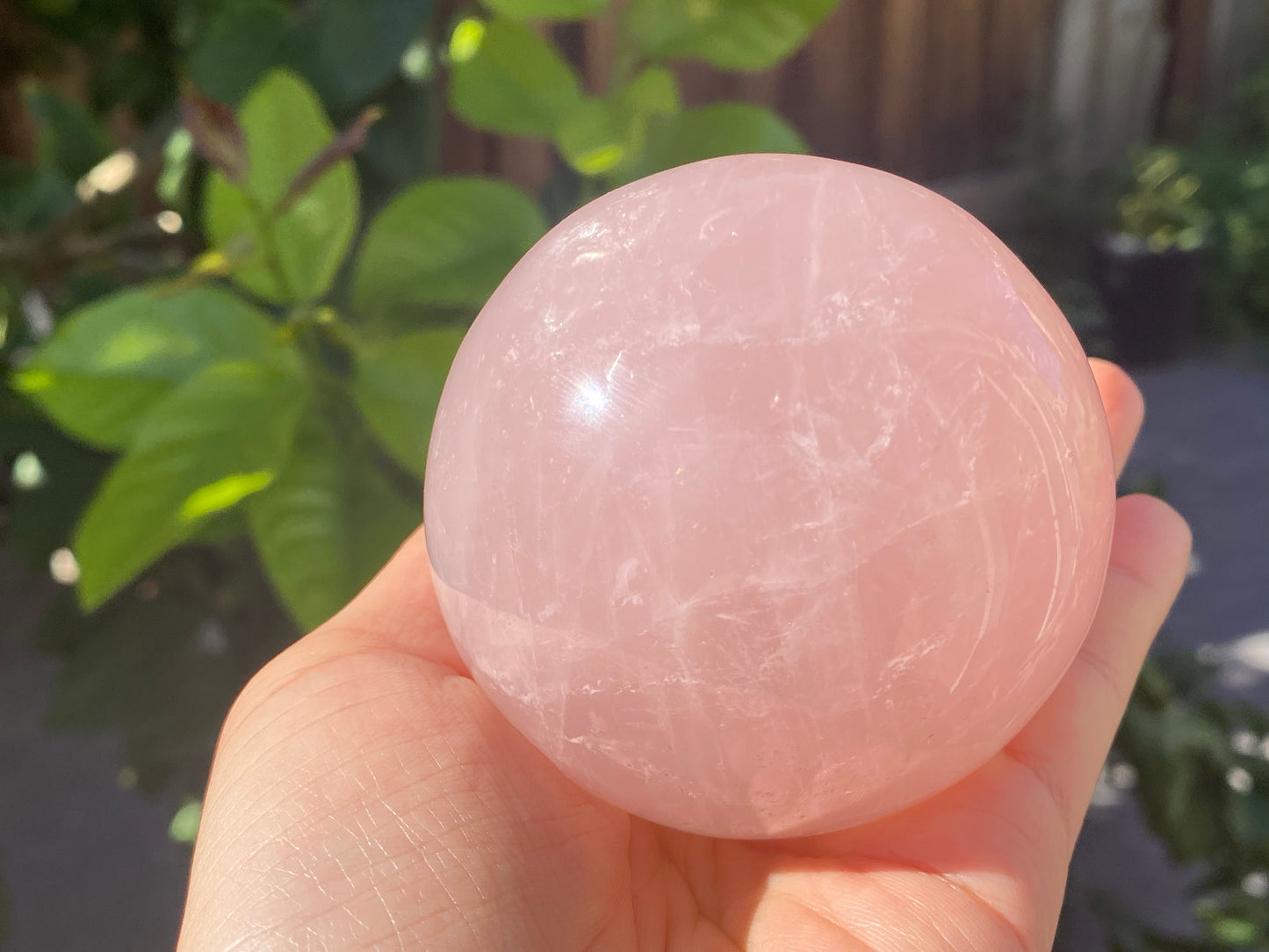 Hight grade 76MM Natural Rose quartz Sphere，Quartz Crystal Ball,Crystal Healing Divination ball,Led light stander