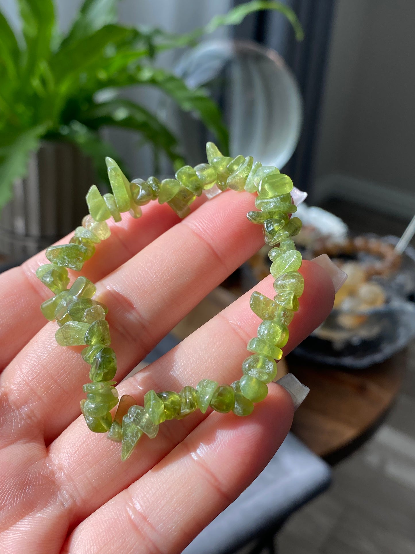 Natural Raw Rock Green Tsavorite irregular shape Gemstone Garnet Beaded Bracelet Necklace,gift for her,gift for him