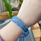 AAAAA Grade Natural blue Kyanite outer space bead bracelet, gift for her, gift for him 5mm,5mm+