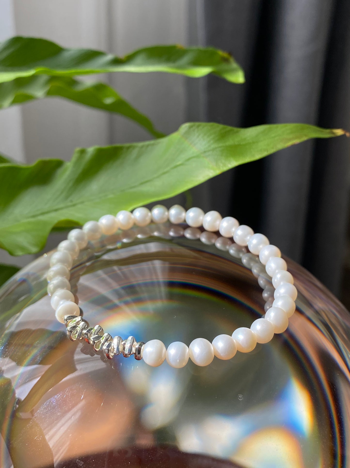 Natural Freshwater pearls,white pealrs 5-6MM handmade bracelet Bridesmaid Gifts,wedding gift