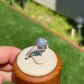 Certificated 1ct. Moissanite Chrysanthemum floral sterling silver Ring,wedding ring, Groomsman gifts,Bridesmaid Gifts