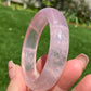 TOPPEST Silky Fire illuminate Rose Quartz Bangle Bracelet,gemstone Rose Quartz Crystal Bangle,gift for her,gift for Mother,Lover
