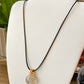 Natural Raw Black Gold Super Seven Princess 14k gold wire pendant necklace 14mm to 16MM