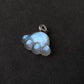 Sri Lanka Natural Moonstone blue Fire illuminate Labradorite Cat Paw Sterling silver pendant with leather necklace