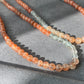 AAAAA Grade Natural Sunstone Gradual change Color super shinning illuminate Fire three layer Bead Bracelet Necklace 5mm,6mm