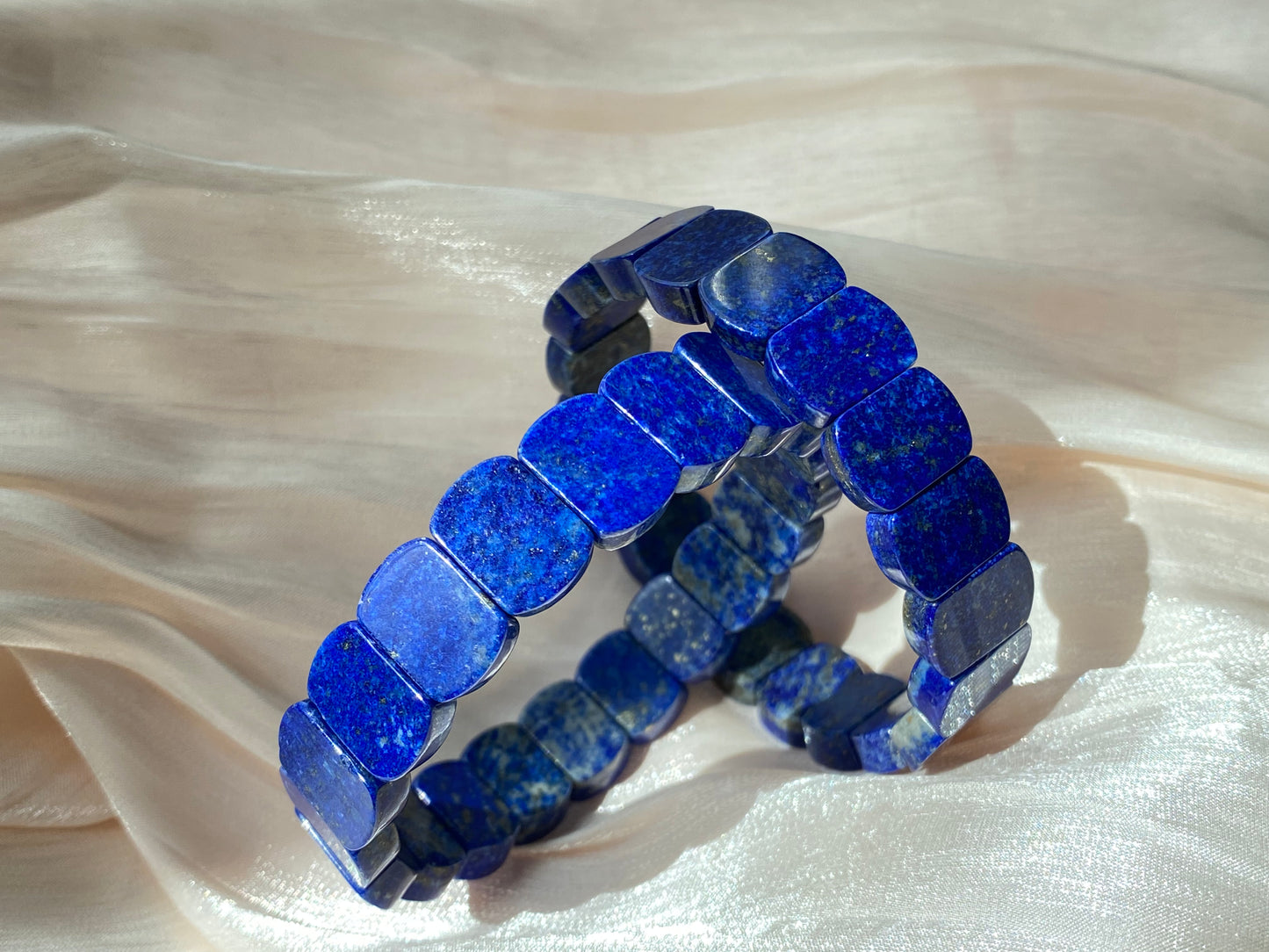 AAAA Natural Lapis Lazuli gemstone oval shape wide bracelet Energy Protection Meditation Spiritual