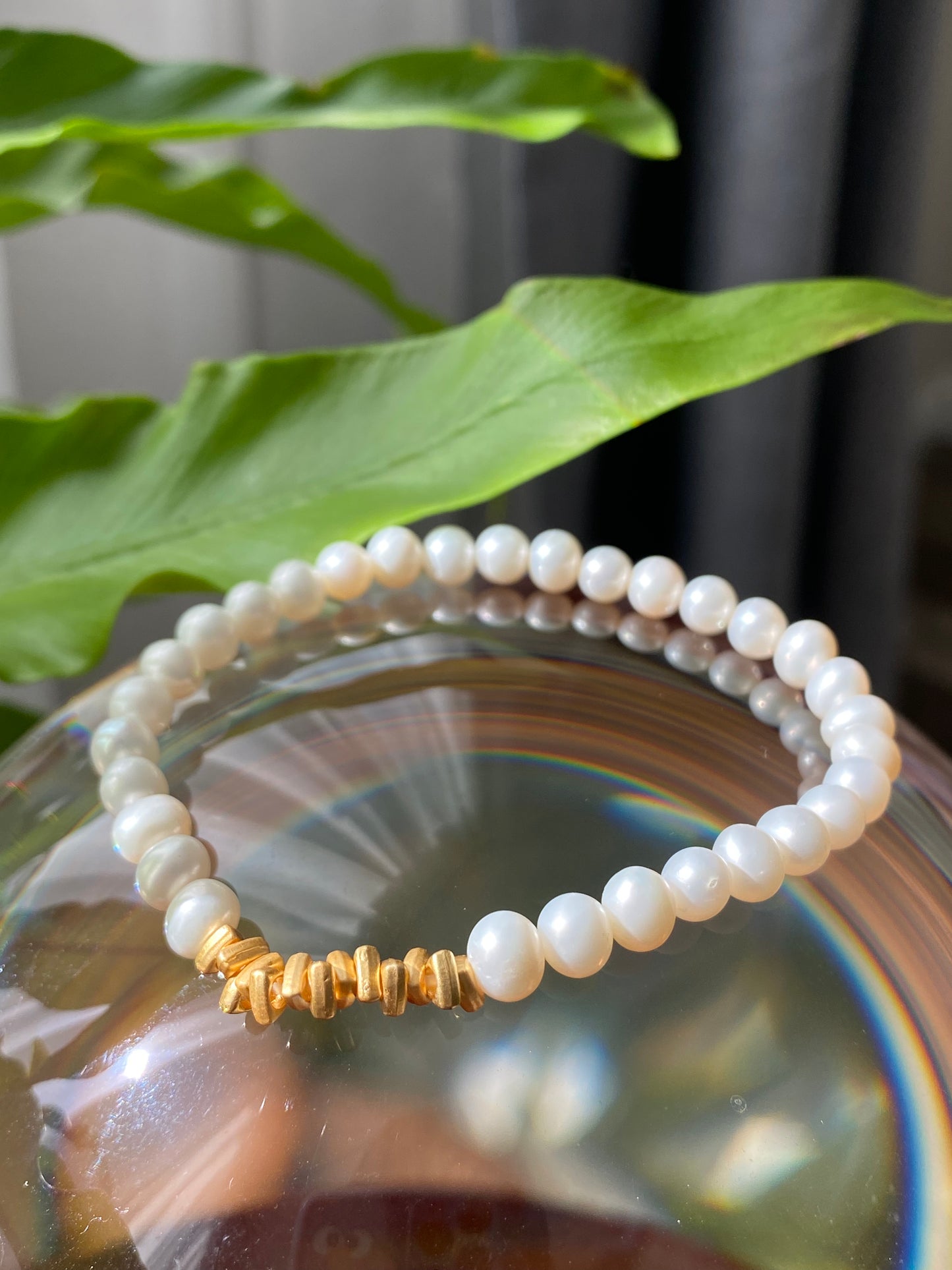 Natural Freshwater pearls,white pealrs 5-6MM handmade bracelet Bridesmaid Gifts,wedding gift