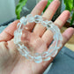 AAA Grade Natural Loaf Sugar cube shape White Crystal Rock crystal White Qaurtz Bead Bracelet