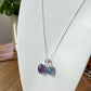 Natural Unicorn Fluorite hand Sculpture head shape pendant necklace