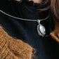 Libyan Desert Glass Pendant - Sterling Silver Healing Crystal Elegance