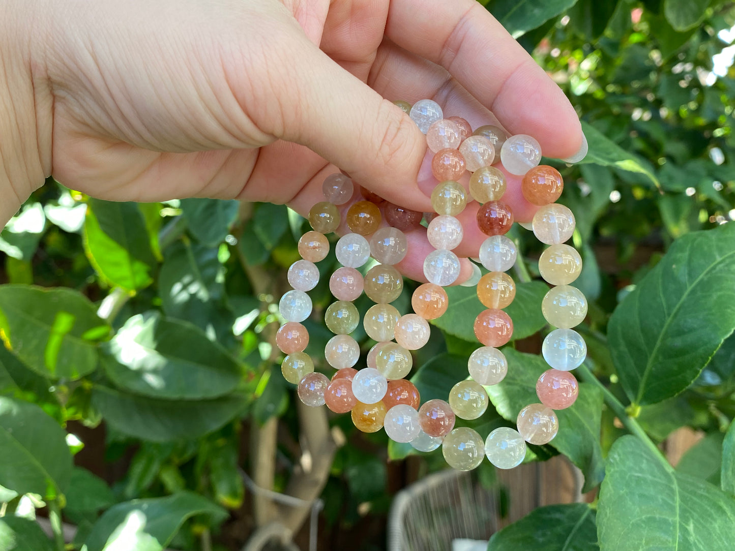 TOPEST grade natural candy Red rutilated quartz energy gemstone bead bracelet gift or her 8mm 9mm 10mm+