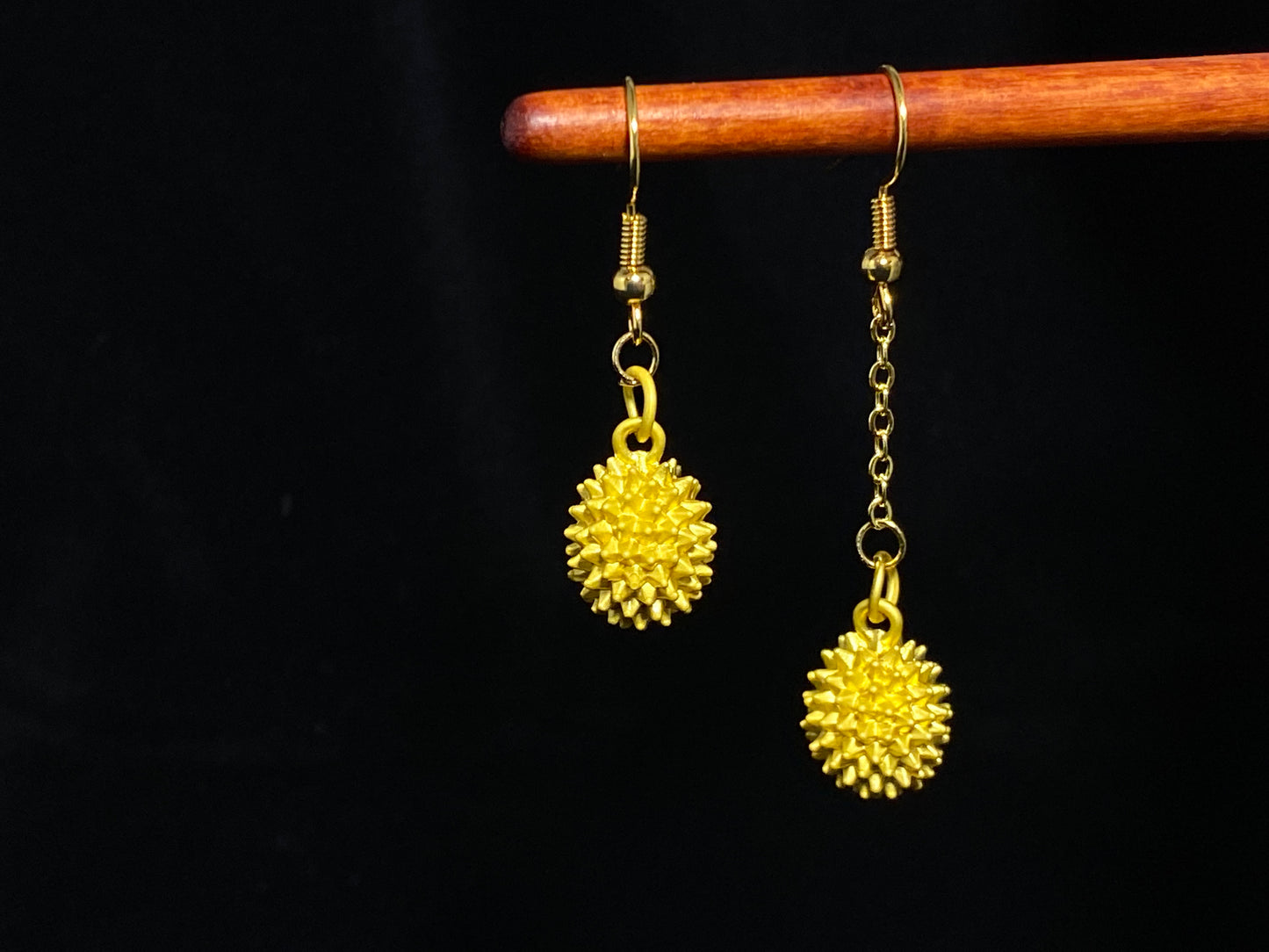 handmade only for you durian 14k gold filled earring