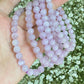 AAAA grade Lavender Lithium kunzite stone Quartz Purple Crystal Smooth Round cat eye fire Beads bracelet，handmade bracelet 7mm