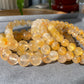 AAAA High Grade  Rare Natural Yellow Red Gold Amphibole Quartz, Angel Phantom Quartz bead bracelet 7mm/8mm/9mm/10mm/11mm/12mm