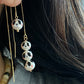 super cute Natural freshwater pearls panda painting drop dangle earrings,gift for her