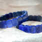AAAA Natural Lapis Lazuli gemstone oval shape wide bracelet Energy Protection Meditation Spiritual