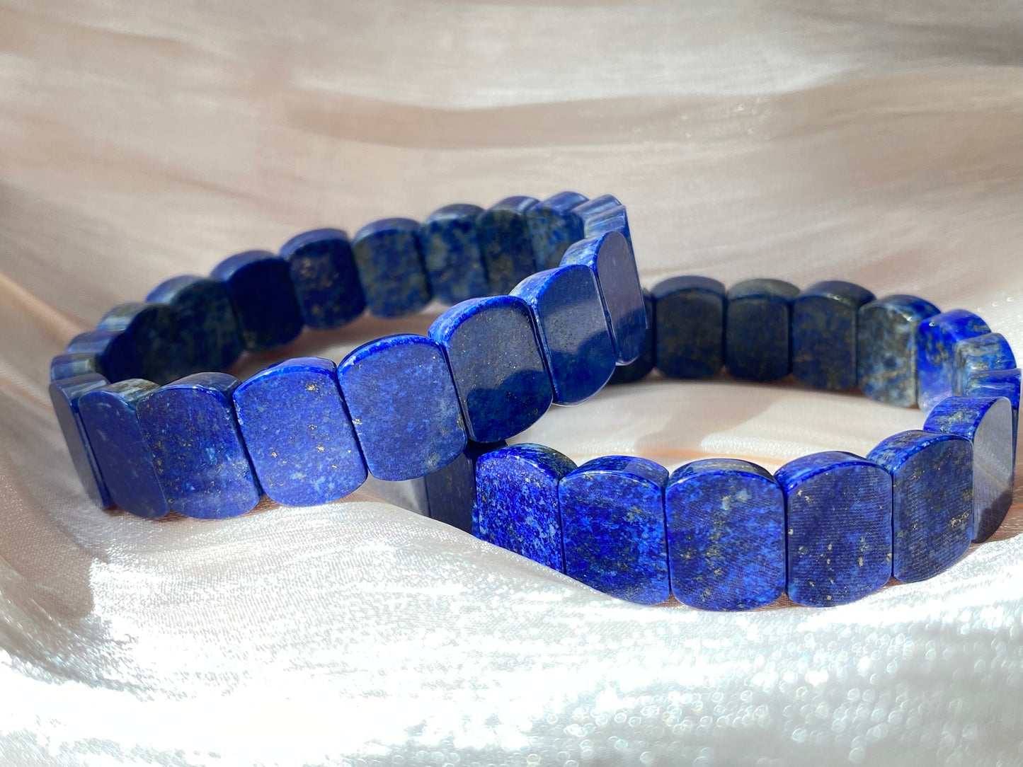 AAAA Natural Lapis Lazuli gemstone oval shape wide bracelet Energy Protection Meditation Spiritual