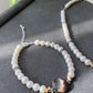 Almost Round Natural Pearls with Black mother of pearls Vintage Multiple Use Choker Necklace