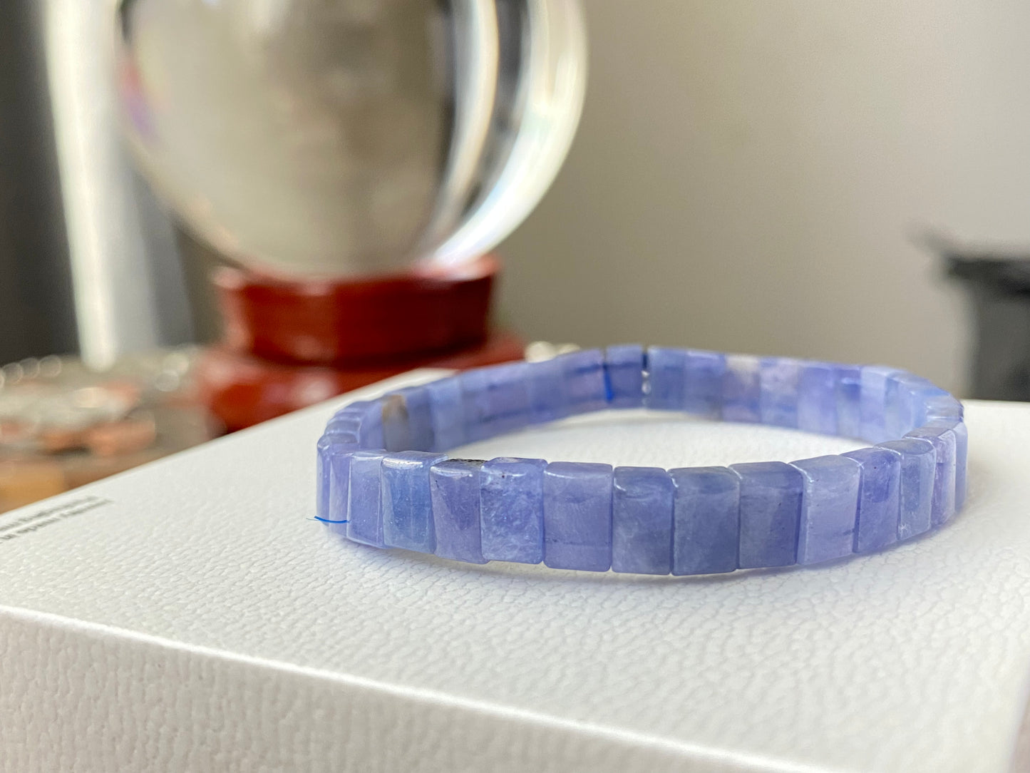 AAAA Grade Retagular Violet Tanzanite  December birthstone bracelet Blue tanzanite jewelry Gemstone bracelet gifts 7mm 8mm 9mm 10mm 11mm