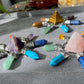 Energy Generator with seven kind Quartz, Tiger eye,Turquoise,Amethyst gemstone Orgonite  Pyramid Reiki Chakra Healing Gift,EMF Protection