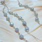 Certificated 0.5ct  Moissanite chain Sterling silver bracelet,wedding chain bracelet, gift for her
