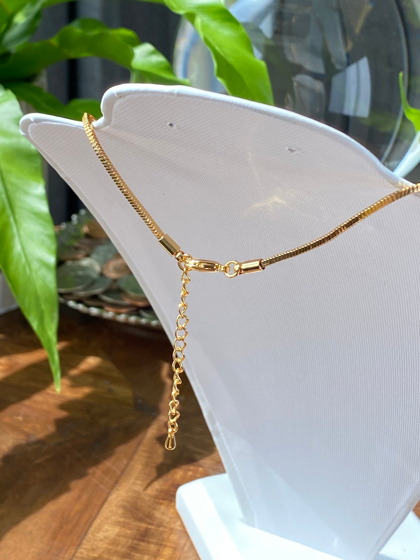 14k Gold over Real Solid 925 Sterling Silver snake chain necklace