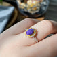 Natural South Africa Purple  Pink Sugilite Sterling Silver Adjustable Ring，Gift for her, Bridesmaid Gifts