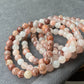Natural Rainbow Rutilated Quartz,Rabbit Hair Crystal Round beaded Bracelet 7mm