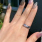 Certificated 1.0 ct. Moissanite Lozenge Sterling silver everyday ring wedding ring  with box