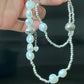 Natural Freshwater pearls baroque stone lotus ins style handmade Necklace, gift for her