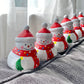 Hand Sculpture Basswood painting Faceted happy smiling Snowma home dectoration ornament