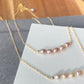 Dainty Pearl Necklace,Pearl Bead Necklace,oval-shaped Freshwater Pearls smile line  Necklace,Bridesmaids Gifts ,gift for her