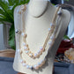 Natural Freshwater pearls baroque stone lotus ins style handmade Necklace, gift for her