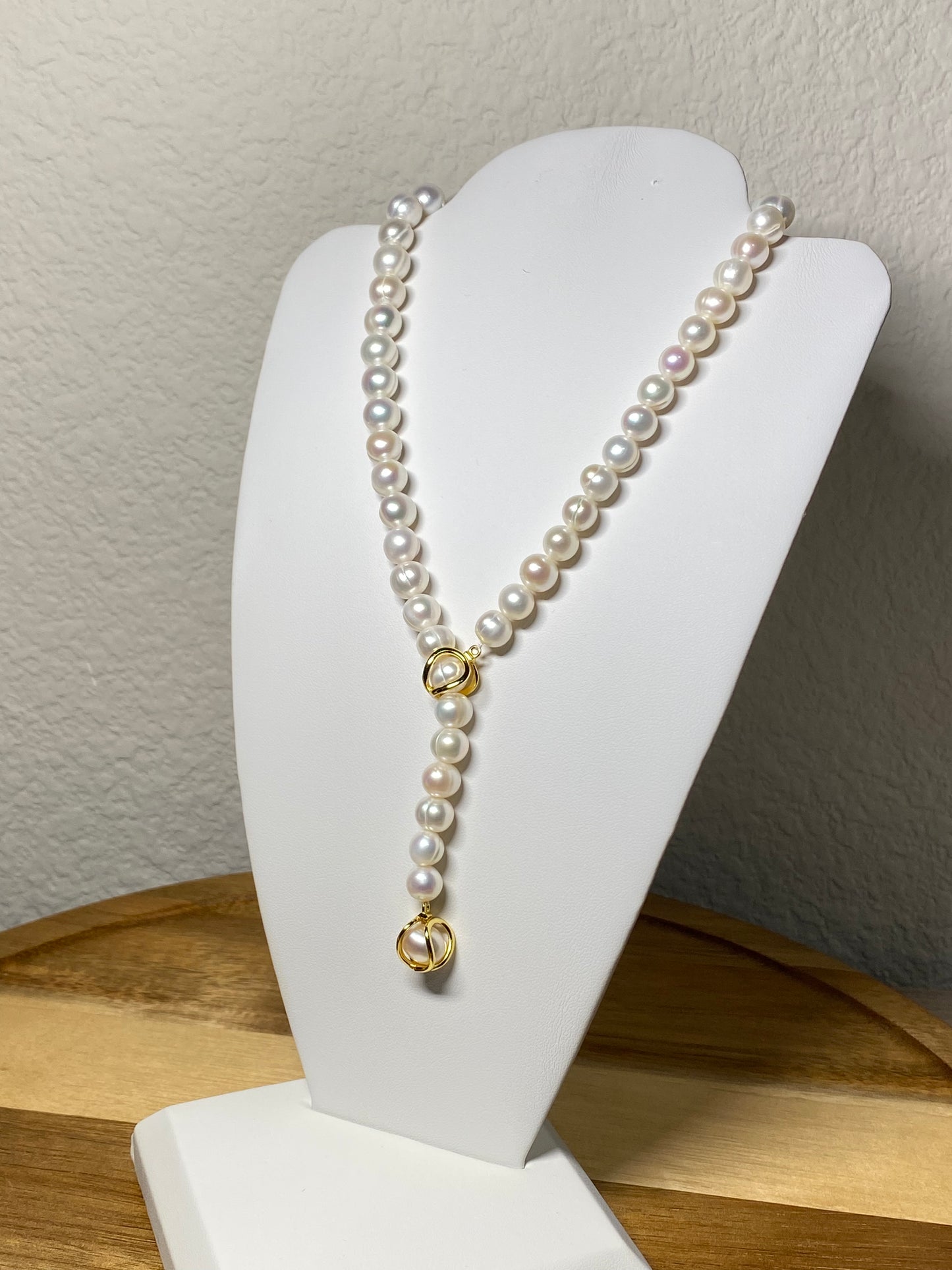 multiple way to wear natural fresh water pearls bead necklace long pendant necklack